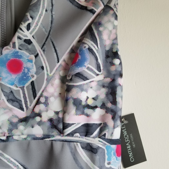 Cynthia Rowley Abstract Neoprene Scuba Skate Dress - Picture 4 of 6